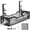 Black, variant on Under Desk Cable Management Tray No Drill, Metal Mesh Cable Management Under Desk with Clamp Mount, 2 Hole Cable Tray with Wire Management and Cord Organizer for Home Office Standing Desk