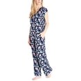 thumbnail image 2 of Midnight by Carole Hochman Womens 2 Piece Super Soft Pajama Set (Blue Print, X-Large), 2 of 4