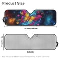 thumbnail image 5 of HUIACONG Colorful Galaxy Butterfly Sunshade Sun Shade Windshield Heat Shield Sun Visor Mat Compatible with Jeep Wrangler Rubicon Sahara TJ JK JKU 2 Door & 4 Door, 5 of 6