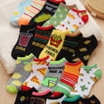 thumbnail image 4 of Tipi Toe Women's 20 Pairs Colorful Patterned Low Cut/No Show Socks NS188-AB, 4 of 5