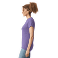 thumbnail image 4 of Gildan Softstyle Women’s T-Shirt, Semi-fitted 100% ring-spun cotton Tee, Heather Purple Shirt Size-2XL, 4 of 5