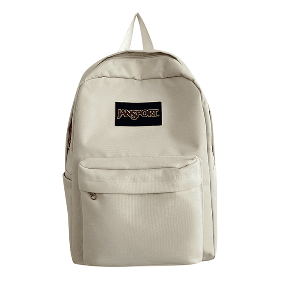 SuperBreak One Backpacks - Durable Lightweight Bookbag with 1 Main Compartment & Front Utility Pocket with Built-in Organizer - Premium White Backpack