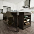 thumbnail image 4 of Ekena Millwork 3 3/4"W x 3 3/4"D x 35 1/2"H Legacy Tapered Cabinet Column (Top Block: 6 7/8", Bottom Block: 6 7/8"), Alder, 4 of 7