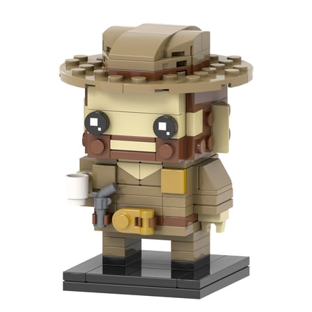 MOOXI Strangers Things Jim Hopper Brickheadz Action Figures Building Block Set,Classic Creative Building Blocks Children Kit,Gifts for Kids(156pcs)