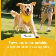 PawHut 4 Pieces Dog Agility Equipment, Dog Agility Course Backyard Set with Adjustable Height Jump Bars and Carry Bag for Indoor Outdoor