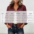thumbnail image 2 of Perfectbot Women's Short Barn Jacket, Button Down Corduroy Collar Rolled Cuff Coat with Pockets, 2 of 8