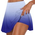 thumbnail image 2 of KyCheLot Women's Tennis Skirts with Shorts Lined Elastic Waist Gradient Color Print Lightweight Athletic Skorts, 2 of 6