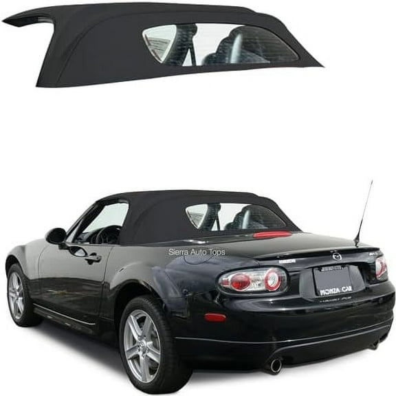 Sierra Auto Tops Convertible Top Replacement for Mazda Miata MX5 2006-2015, Stayfast Canvas, Black