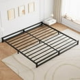 thumbnail image 6 of Jojoka 6 Inch King Size Bed Frame Heavy Duty Metal Platform with Steel Slat Support, Mattress Foundation, No Box Spring Needed, Noise Free, Easy Assembly, Black (King), 6 of 9