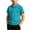 Blue, variant on QIUOMBBP Stripped Tops Cotton for Boys Summer Collar Short Sleeve Shirts Basic Back to School Outfits Pink L