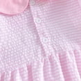 thumbnail image 6 of Wxirdiow Baby Summer Outfit Baby Girl Birthday Outfit Lace Fly Sleeve Romper Backless Bodysuit Headband Cake Smash Outfit Pink Size,0-3 Months, 6 of 8