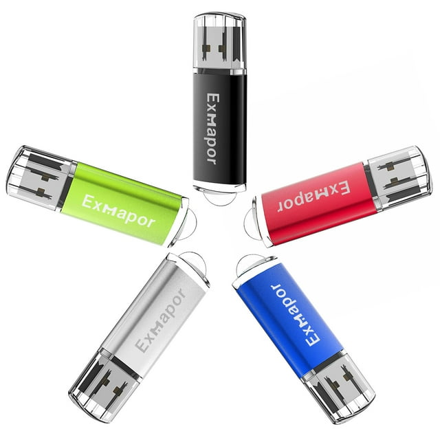 USB Drive 4GB Exmapor USB 2.0 Memory Sticks Bulk Storage Jump Drives 5