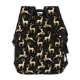 thumbnail image 4 of Disketp Christmas Gold Deers Backpack for Men and Women - Lightweight Backpack Classical with Multi-pockets Casual Daypack for College Workplace Travel, 4 of 5