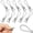 White, variant on Grusce 10PCS Tea Towel Clip, Metal and Plastic Tea Towel Storage Clip with Hanging Loop, Small Hook Clips for Bedroom Bathroom Kitchen Cupboard