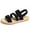 Black, variant on XDDST Women Summer Sandals Spring New Flat Shoes Beach Sandals Soft Sole Large Size Women's Shoes