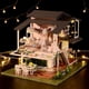 thumbnail image 1 of Doll House Furniture Miniature Building Kits Diy Dollhouse Kit Roombox Villa Garden Wood Houses Toy For Children Adult Gifts heqiyong LED, 1 of 2
