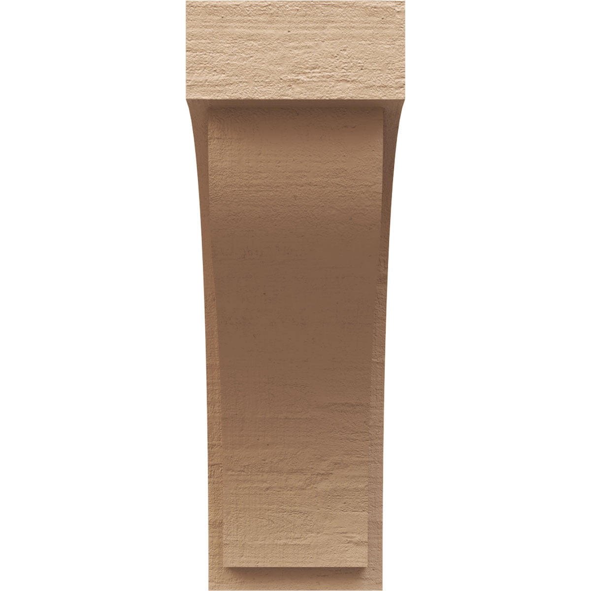 11"W x 22"D x 33"H Classic Helena Rough Cedar Woodgrain TimberThane Corbel, Primed Tan