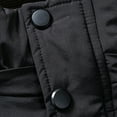thumbnail image 6 of Jackets for Men,Mens Winter Coats Solid Casual Mid Length Thickening Keep Warm Zipper Pocket Jacket Coats Warm Ski Windbreaker Outerwear, 6 of 7