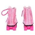 thumbnail image 4 of Patin à Roulettes pour Poupée Accessoires de Jouet à la Mode Chaussures de Patin à Roulettes pour Poupée de 18 Pouces Rose, 4 of 8