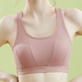 thumbnail image 2 of Lounge Bras Women Comfortable Beautiful Back Wrapped Chest Thin Without Steel Rings Bra Oeak Bras Women Pink XL, 2 of 4