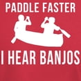 thumbnail image 3 of CafePress - Paddle Faster I Hear Banjos Dark T Shirt - Men's Classic Graphic Cotton T-Shirt, 3 of 4