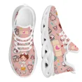 thumbnail image 1 of Zapatos de enfermería blancos para mujer, zapatillas deportivas transpirables de malla con diseño de marca para enfermeras y atención médica., 1 of 6