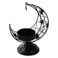 thumbnail image 3 of Portavelas en Forma , Candelabro Decorativo de 18,5 Cm de Alto para Decoración Del Hogar, Centro de Mesa Resistente Estrella Negra, 3 of 9