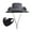 Dark Gray, variant on HOARBOEG ​Sun Visor Hats with Dual Fan, USB or Solar Charging Fisherman Hat Essential Tools for Outdoor Hiking