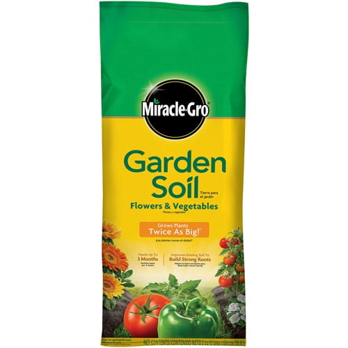 Miracle-Gro Garden Soil Flowers & Vegetables, 2 cu. ft., For In-Ground