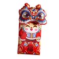 thumbnail image 3 of GUOOL New Year Red Envelopes Hong Bao 2024 Year of The Dragon Cloth Hongbao Red Packets Lucky Money for Graduation Wedding Birthday Close Eyes 13x22cm, 3 of 9