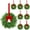 8pc, variant on laqbezok 6 Set Mini Christmas Wreath, Small Artificial Norfolk Farmhouse Wreaths with Red Bow Berry Pine Cone, for Fireplace Front Door Porch Wall Hanging, for Cabinet Kitchen Windows Decors