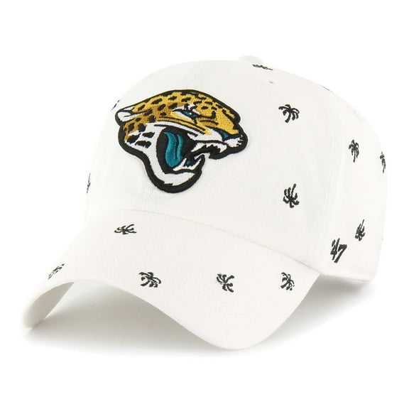 Unisex '47 White Jacksonville Jaguars Confetti Clean Up Adjustable Hat