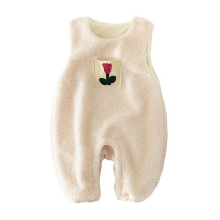 

Baby Autumn and Winter Bodysuit Baby Girls with Thickened Crawling Suit Girls Round Neck One Base Top Girl Leotard Gymnastics Baby Girls Baby Boy Girls Dance Ballet Leotard Girl Easter Outfits for