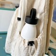 thumbnail image 6 of Plaid School Backpack, Lightweight School Bag with Drawstring Side Pockets, Cute Aesthetic Laptop Backpack for Outdoor College Work (Gray), 6 of 10