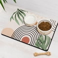 thumbnail image 3 of Dog Food Mat Ethnic Bohemian Tribal Style patterns Earthy Non-Slip Absorbent Waterproof Quick Dry Washable for Pet Feeding Area, 3 of 7