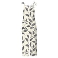 thumbnail image 5 of Cutuoiiu Womens Summer Striped Print Overalls Adjustable Strap Casual Jumpsuit Gifts, 5 of 5