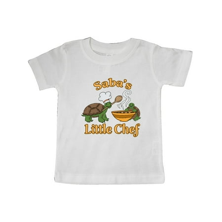 

Inktastic Saba s Little Chef with Cute Turtles Gift Baby Boy or Baby Girl T-Shirt