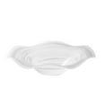 thumbnail image 1 of Bandeja de vidrio para servir frutas, ensalada, tazón, moderno, elegante, decorativo, para té y postre. Blanco, 1 of 9