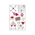 thumbnail image 2 of Make A Face Stickers Crystal Love Sticker Couple Confession Proposal Face Arm Sticker, 2 of 8