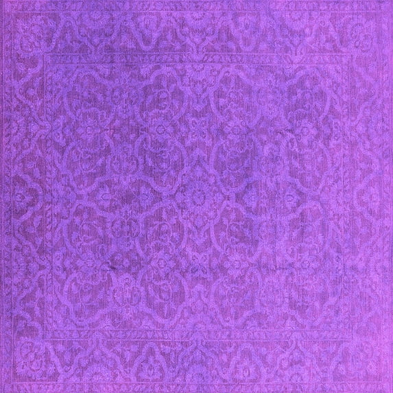 Ahgly Company Indoor Square Persian Pink Bohemian Area Rugs, 8' Square