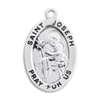 thumbnail image 3 of St. Joseph Sterling Silver Medal Necklace, 3 of 10
