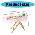 thumbnail image 3 of Miniature Ironing Table and Iron for 1/12 Dollhouses Ironing Board Collectible Dollhouses Furniture Accessories, 3 of 9