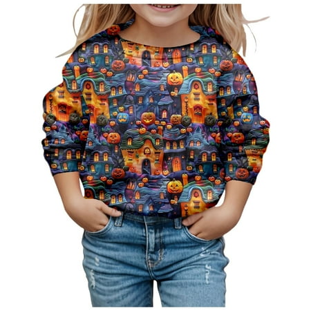 

Toddler Sweatshirt Fashion Cute Printed Crew Neck Hoodless Long Sleeve Christmas Warm Skin-Friendly Boys Hoodie