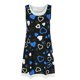 thumbnail image 4 of Mini Vestido de Verano Impresión Falsa Dos Piezas sin Mangas Cuello Redondo Vestido, Vestido de Verano Casual, 4 of 5