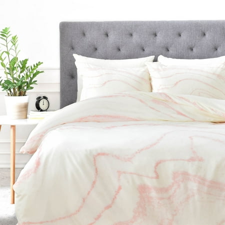 Deny Designs Rebecca Allen Blush Marble Duvet Cover Walmart Com