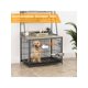 thumbnail image 5 of Qinaqin cm de Profundidadog Crate Furniture Anchoith Almacenamiento Shelves And Removable Tray. Profundidadouble Profundidadoors Kennel Two Ajustable, 5 of 6