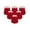 Red - 6 Pack, variant on Royal Designs, Inc. Clip On Chandelier Shade CS-1102-6TLNWH, Textured Linen White Fabric, 4 x 6 x 5.5