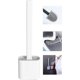 thumbnail image 2 of Flat Silicone Toilet Brush with Holder, Flexible Silicone Toilet Brush and Bathroom Holder Set, 2 of 5