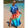 thumbnail image 3 of Sunforyou Plus Size Caftans Loungewear Kaftan Dresses Swimsuit Cover up Lightweight Moo Moos for Women, 3 of 6