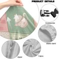 thumbnail image 7 of SCRAWLGOD Rose Cup Diamond Plaid Print Green Pink Set of 4 Gaming Chair Covers with Armrest Covers Elastic Universal Fit Gaming Chair Slip Cover Set Dustproof Rotating Armchair Slipcovers, 7 of 7